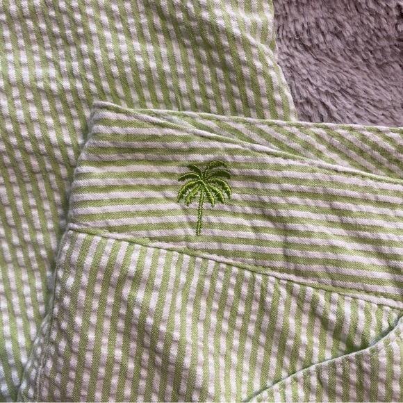 Lilly Pulitzer Lime Green and White Stripe Pants - Picture 6 of 8